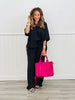 Black Airflow Shirt & Pants Set (Reg & Plus)