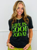 Life Is Good Today Leopard Tee (Reg. and Plus)