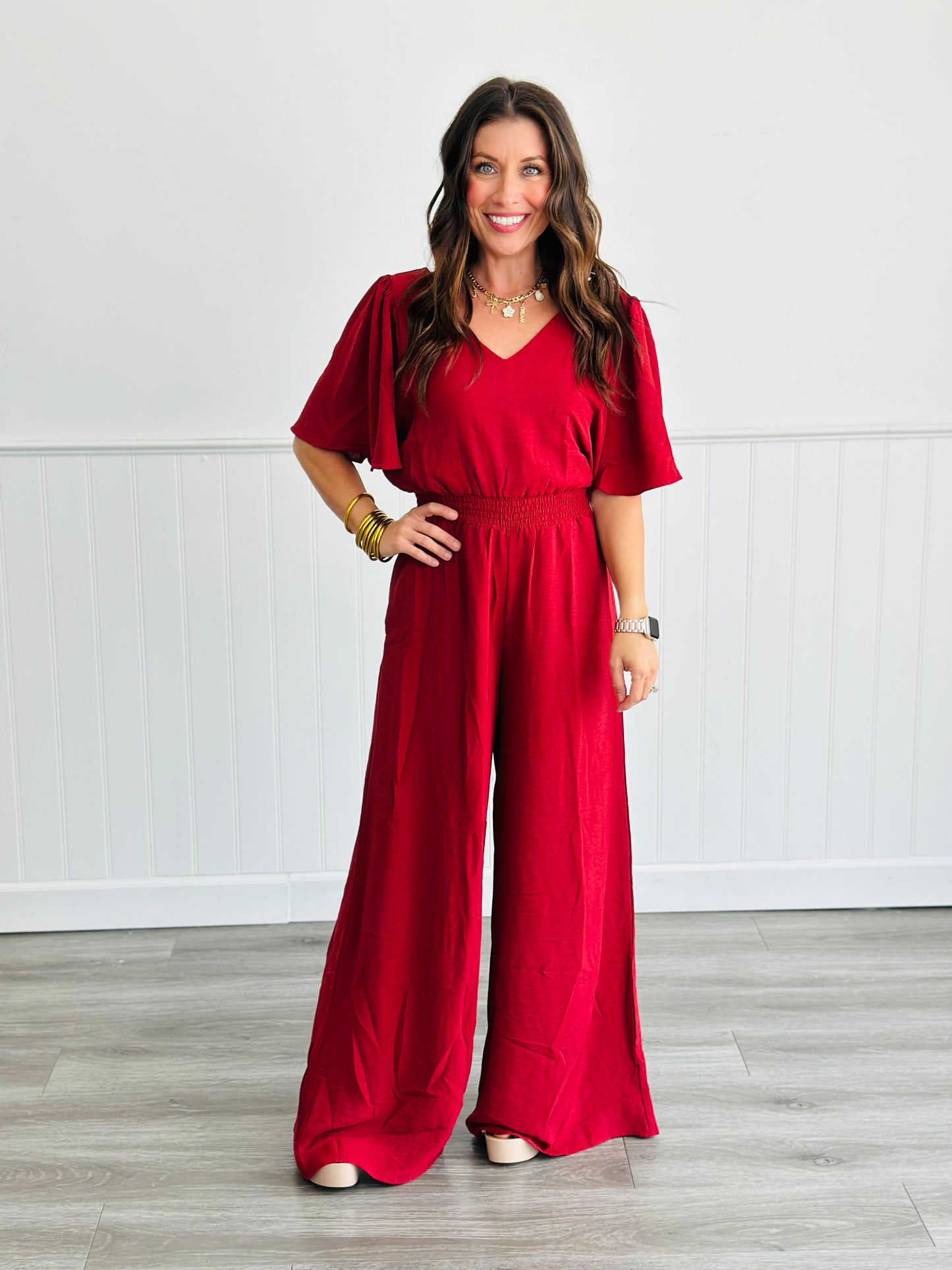 Flounce It Jumpsuit (Reg & Plus) - 2 Colors