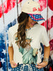 Statue Of Liberty Leopard Bling Tee (Reg. and Plus)