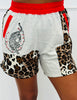 Heather Grey Multi Colorblock Top & Shorts Set (Reg. and Plus)