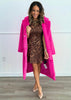 Brown Leopard Mini Skater Skirt Dress (Reg.)