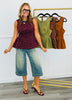 Polka Dot Peplum Top (Reg.) - 4 Colors