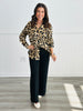 Luxe Leopard Button Down Shirt (Reg)