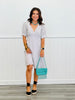 Puff Sleeve Striped Mini Dress (Reg)