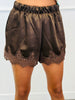 Chocolate Lace Trim Shorts (Reg.)
