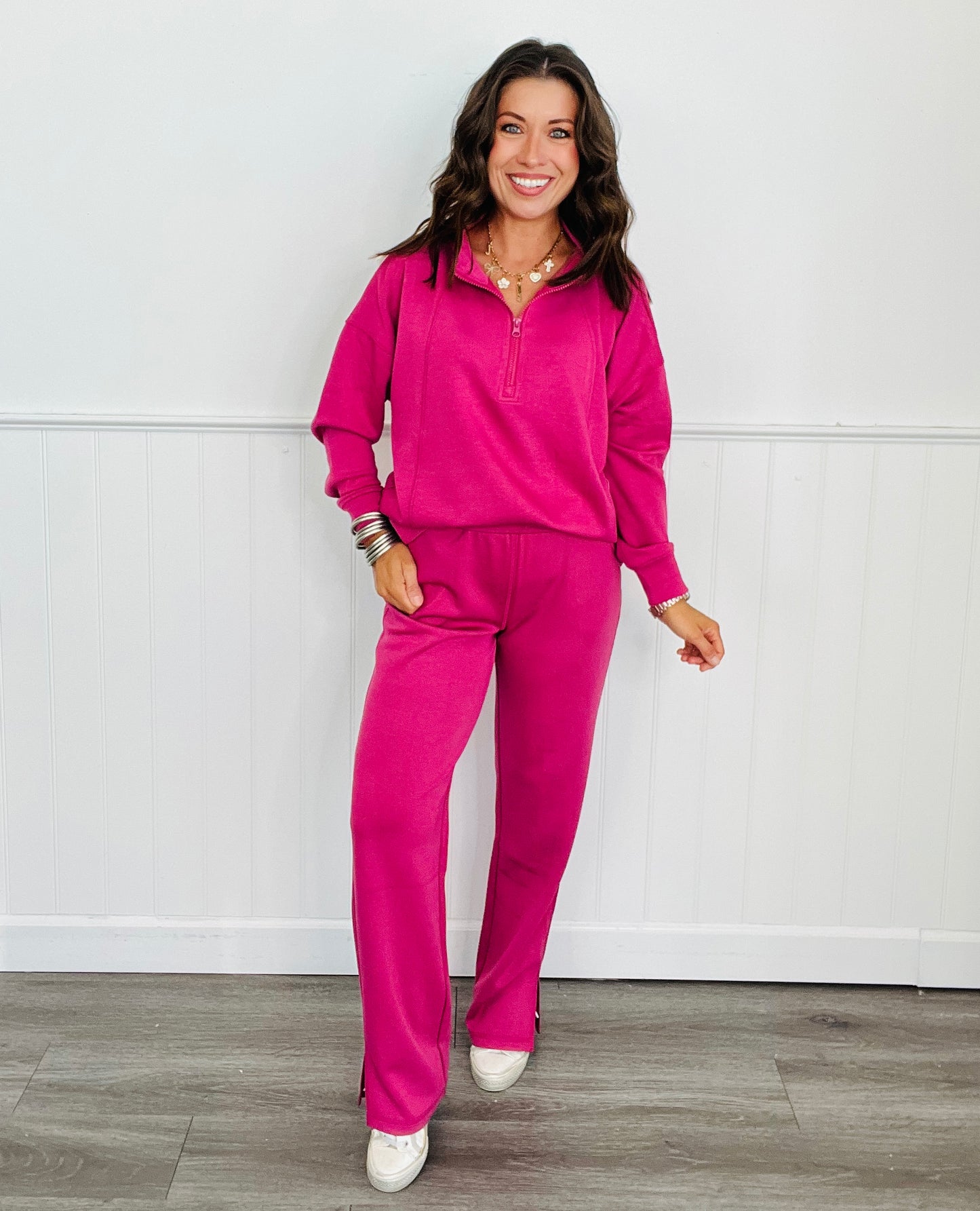 Magenta Elevated Lounge Pants (Reg & Plus)