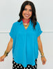 Pullover Back Pleat Collared Blouse (Reg.) - 5 Colors