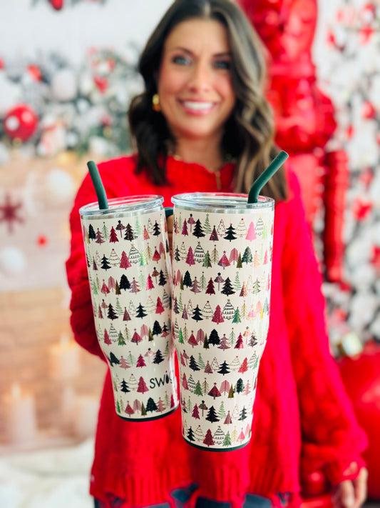 Swig Tinseled Trees Tumblers - 2 Sizes