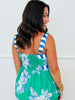 Floral Breeze Contrast Stripe Top (Reg.) - 2 Colors