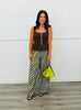 Olive Zebra Wide Leg Pants (Reg.)