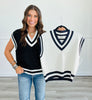 Varsity Stripe Sweater Vest (Reg)-2 Colors