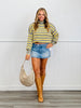 Striped Turtleneck Sweater (Reg.)-2 Colors