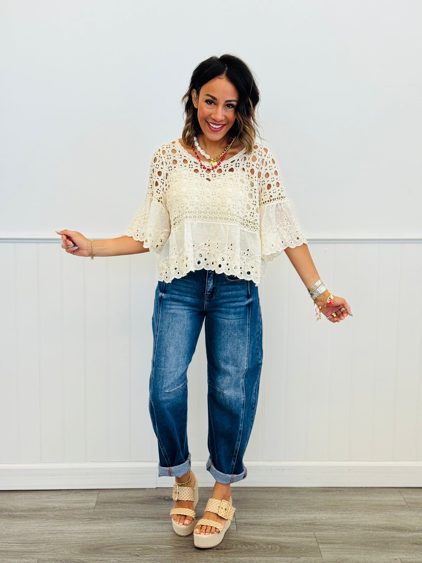 Risen Dark Beyond The Barrel Cuffed Jeans (Reg & Plus)