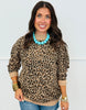 Leopard Mock Neck Sweatshirt (Reg. and Plus)