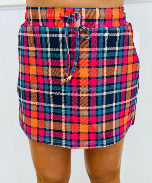 Patterned In Plaid Everyday Skort (Reg. and Plus)