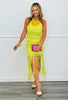 Lime Green Crochet Hourglass Midi Dress (Reg & Plus)