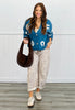 Leopard Print Interlaced Belt Barrel Pants (Reg.)