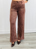 Faux Suede Wide Leg Pants (Reg.)-3 Colors