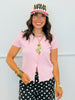 Button Front Viscose Top (Reg.)-4 Colors