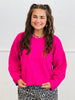 Pink Diamond Pattern Sweater Top (Reg & Plus)