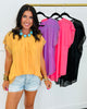 Semi Sheer Rhinestone Top (Reg. and Plus)-4 Colors