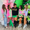 Queen Of Sparkles Licensed Green & Pink Character Profile 'Wicked' Sweatshirt (Reg. and Plus)