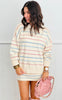 Cream Multi Stripe Sweater Skort (Reg.)
