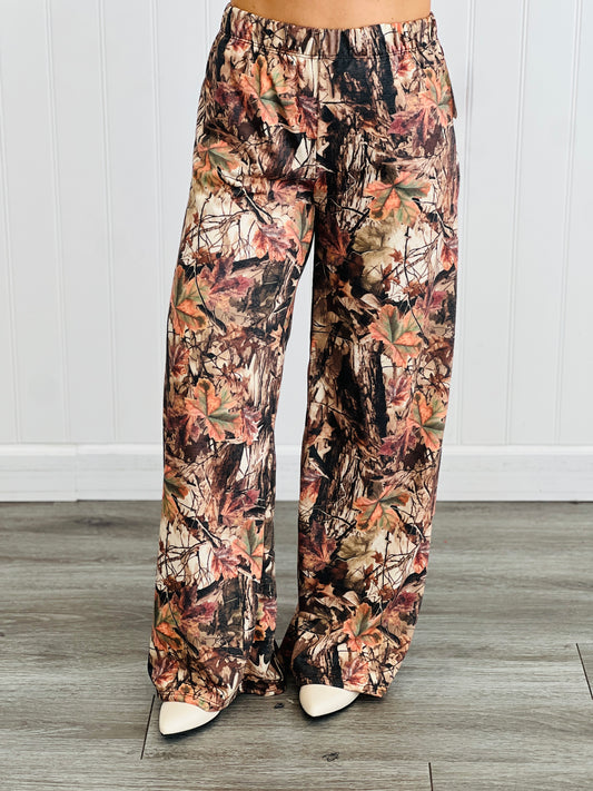 Brown Forest Camo Knit Pants (Reg & Plus)