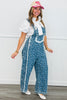 Dark Denim Ditsy Floral Jumpsuit (Reg & Plus)