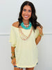 Cotton Slub Boat Neck Tee (Reg.)-8 Colors