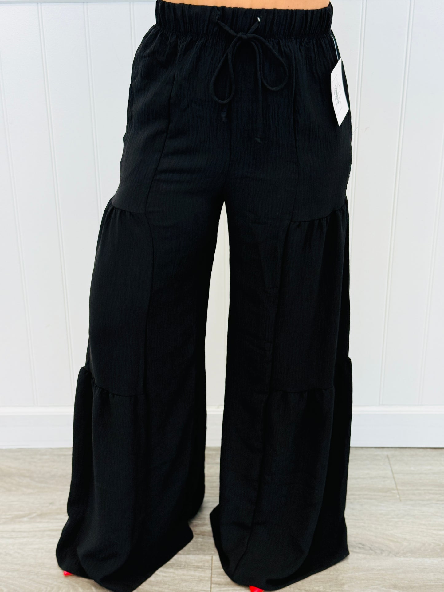 Let Them Flow Tiered Leg Pants  (Reg & Plus)