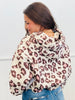 Taupe Leopard Fleece Terry Sweatshirt (Reg.)
