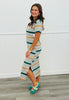 Grey Multi Striped Maxi Dress (Reg.)