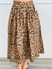 Leopard Print Pocket Maxi Skirt (Reg.) - 2 Colors