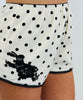 Polka Dot Lace Detailed Shorts (Reg.) - 2 Colors