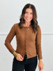 Split Hem Button Down Knit Top (Reg.)-3 Colors