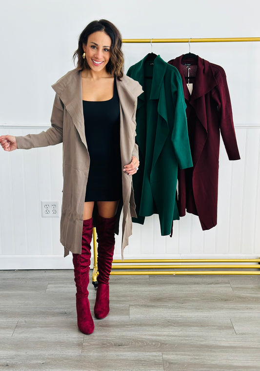 On The Run Wrap Coat (Reg)-3 Colors