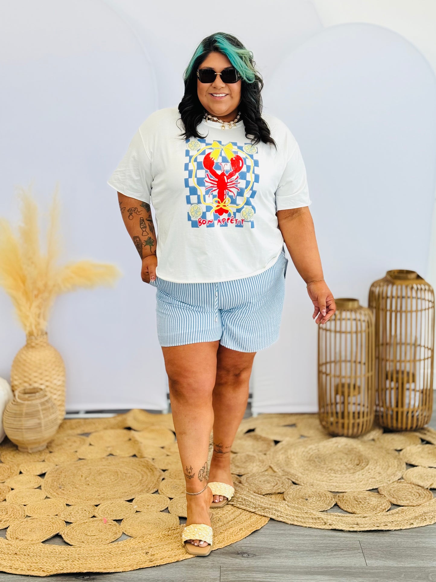 White Bon Appetit Graphic Tee (Reg. & Plus)