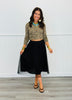 Tulle Double Layered Pleated Skirt (Reg)-3 colors