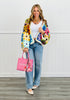 Floral Crochet Open Front Cardigan (Reg.)