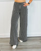 Striped Side Zip Pants (Reg)-2 Colors