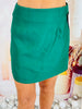 Green Shimmer Mini Skirt (Reg.)
