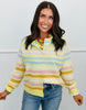 Soft Pastel Striped Cardigan (Reg)-2 Colors