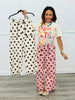 Polka Dot Scallop Trim Pants (Reg.) - 2 Colors