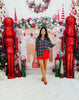 Navy Plaid Kathryn Button Up Top (Reg. and Plus)