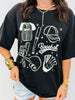 Black Baseball Elements Boxy Tee (Reg. and Plus)