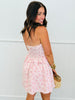 Pink Floral Seersucker Mini Dress (Reg.)
