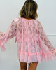 Pink Lace Long Sleeve Blouse (Reg. and Plus)