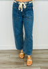 Polka Dot Denim Barrel Pants (Reg.)